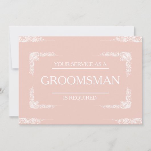 Groomsman招待状 招待状 (正面)