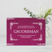 Groomsman招待状 招待状 (スタンド正面)