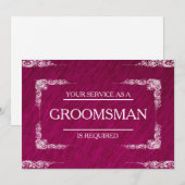 Groomsman招待状 招待状 (正面/裏面)