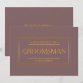 Groomsman招待状 招待状 (正面/裏面)