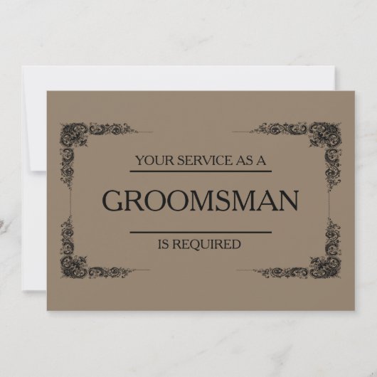 Groomsman招待状 招待状 (正面)
