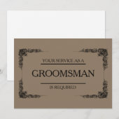 Groomsman招待状 招待状 (正面/裏面)