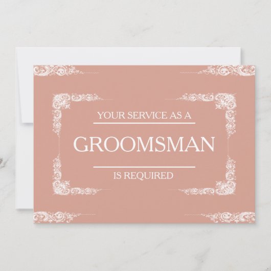 Groomsman招待状 招待状 (正面)