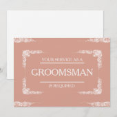 Groomsman招待状 招待状 (正面/裏面)