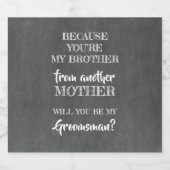 Groomsman提案 ビールラベル (シングルラベル)