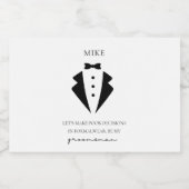Groomsman提案 リキュールボトルラベル (シングルラベル)