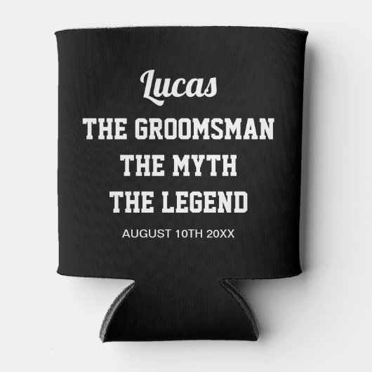 GroomsMan神話の伝説は、新郎から涼しくすることができる 缶クーラー (正面)