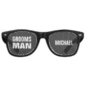GROOMSMAN結婚式の引き出物白黒A08 レトロサングラス (正面)
