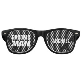 GROOMSMAN結婚式の引き出物白黒A08 レトロサングラス