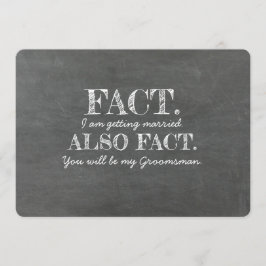 GROOMSMAN花婿介添人おもしろい案 招待状