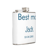 groomsman花婿介添人名前の追加文字バチェロレッテ フラスク (右)