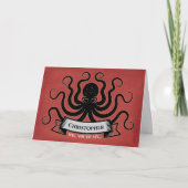 Groomsman モダン Wedding Party Proposal カード (正面)