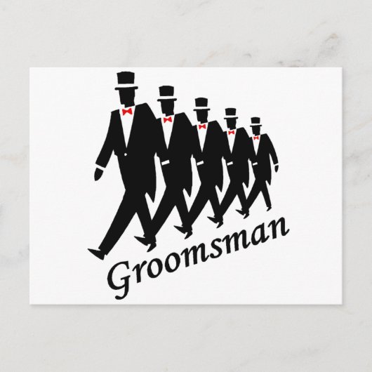 Groomsman （男性） ポストカード (正面)