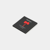 groomsman add name year black bow shirt tituxedo ポストイット (アングル)