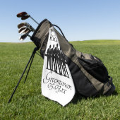 Groomsman Bachelor Party Squad Silhouette Name ゴルフタオル (グリーン)