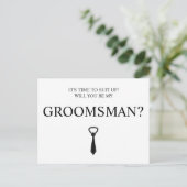  Groomsman Card, Groomsmen & Best Man Proposal,  ポストカード (スタンド正面)