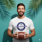 Groomsman Drafted for Life Blue Circular Crest Tシャツ