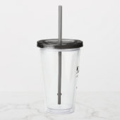 Groomsman Gift Monogram結婚'sパーソナライズされた Black アクリルタンブラー (右)