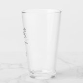 Groomsman Gift Monogram Initials Wedding Minimal タンブラーグラス (左)