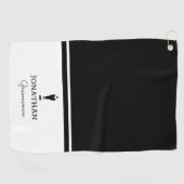 Groomsman Gift Wedding Party Custom Personalized ゴルフタオル (横)