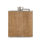 Groomsman Gives-Woodテクスチャプリント フラスク (裏面)