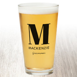 Groomsman Monogram Name Glass タンブラーグラス