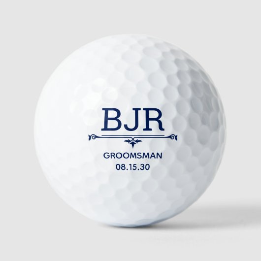 Groomsman Personalized Golf Balls ゴルフボール (正面)