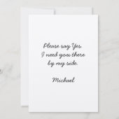 Groomsman ProposalヴィンテージTuxedo 招待状 (裏面)