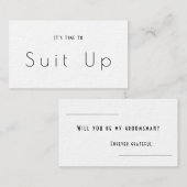 Groomsman Proposal Card 名刺 (正面/裏面)