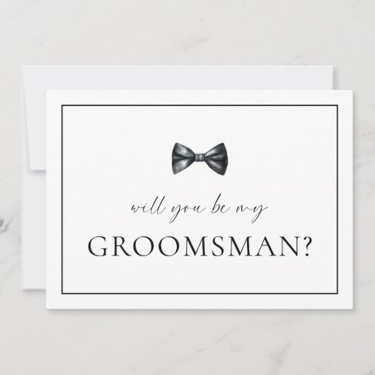 Groomsman Proposal Card 招待状 (正面)