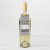 Groomsman Proposal Chagがウッドビールをフェイク受け入れる ボトルネックタグ (ボトル)