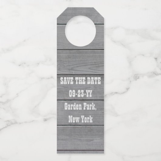 Groomsman Proposal Chagがウッドビールをフェイク受け入れる ボトルネックタグ (裏面)