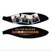 Groomsman Proposal Give it a Shot Photo Collage ミニバスケットボール (パネル)