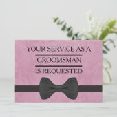 Groomsman Request招待状としてのサービス 招待状 (スタンド正面)