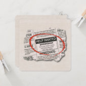 Groomsman Request新聞Adカード カード (正面/裏面インサイチュ)