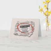 Groomsman Request Want Ad カード (黄色い花)