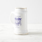 GroomsMan Stein結婚のヴィンテージ ビールジョッキ (正面左)