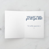 Groomsman Thank You感謝 カード (内部)