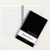 Groomsman Thank You Journal Classic Name ノートブック (内側)