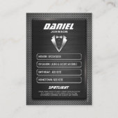 Groomsman Trading Card、MVP花婿介添人ギフト結婚、 コーリングカード (裏面)