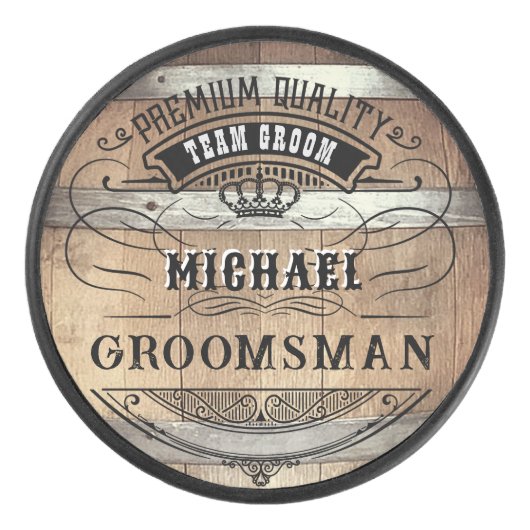 Groomsmenのギフト アイスホッケーパック (正面)