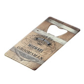 Groomsmenのギフト クレジットカード栓抜き (正面アングル)