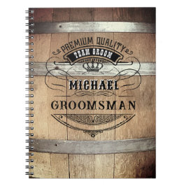 Groomsmenのギフト ノートブック