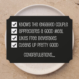 Groomsmenのチェッおもしろいクリスト 招待状