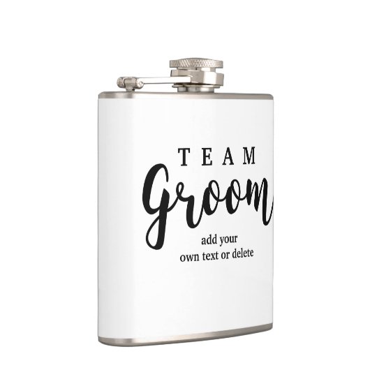 Groomsmenのチームモダングルーミング結婚式の引き出物 フラスク (右)