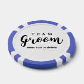 Groomsmenのチームモダングルーミング結婚式の引き出物 ポーカーチップ (シングル)