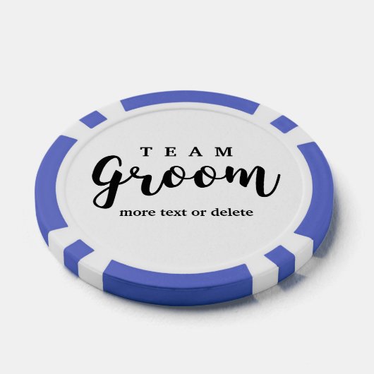 Groomsmenのチームモダングルーミング結婚式の引き出物 ポーカーチップ (シングル)