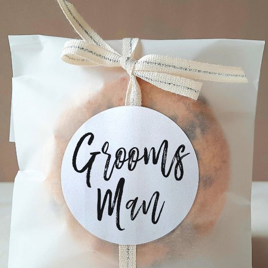 Groomsmenの複数形 |スクリプトスタイル結婚の数 ラウンドシール