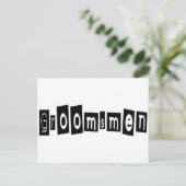 Groomsmenの複数形 ポストカード (スタンド正面)