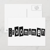 Groomsmenの複数形 ポストカード (正面/裏面)